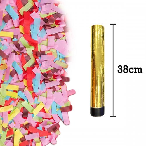 [38cm] Party Popper with Colourful Confetti